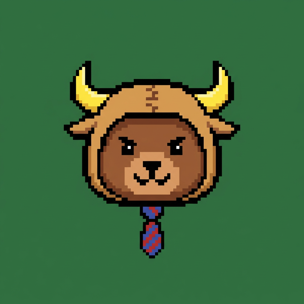 BEAR IN BULL SUIT